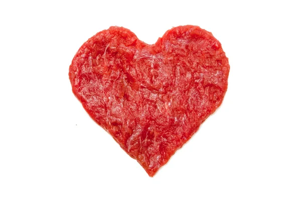 Carne en forma de corazón —  Fotos de Stock