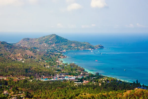 Vista aérea de la bahía de Koh Tao — Foto de Stock