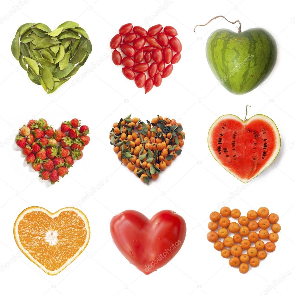 Heart-shaped fruits
