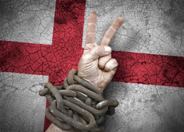 Elini zafer işareti zincirleri