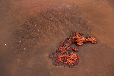 Arka plan dalgalar ve kum