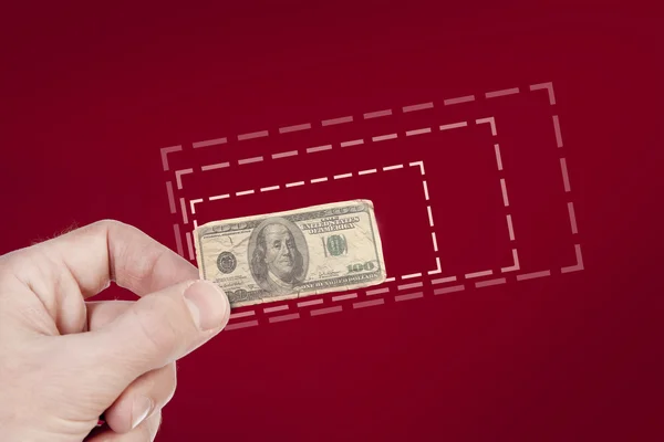 Inflation of the of the US dollar — Stock Photo, Image