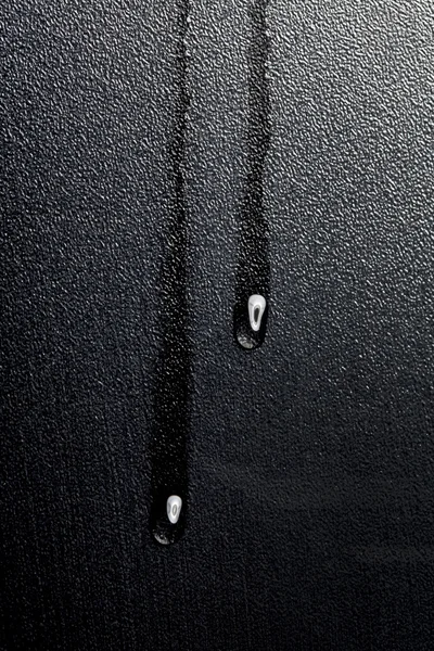 Water drops on glass or metal — Stock Photo, Image