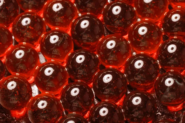 Red glass beads — Stock Photo, Image
