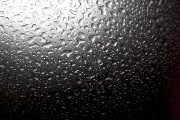 Gotas de agua en metal — Foto de Stock