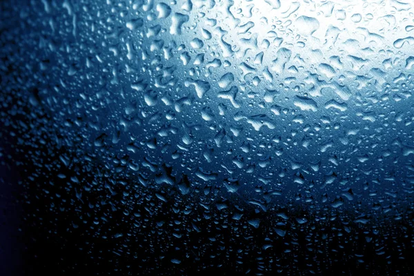 Gotas de agua en metal — Foto de Stock