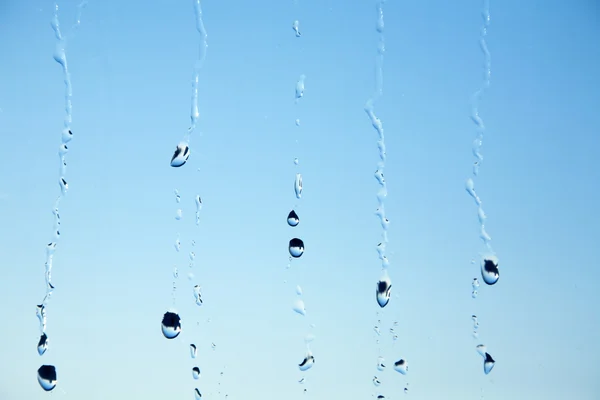 Water drops on glass — Stock Photo, Image