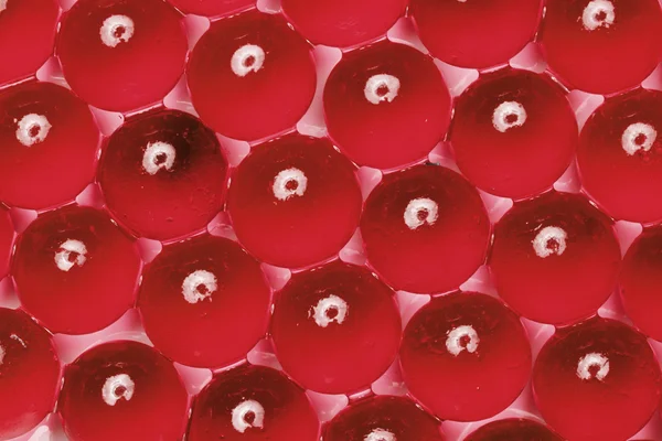 Red glass beads — Stock Photo, Image