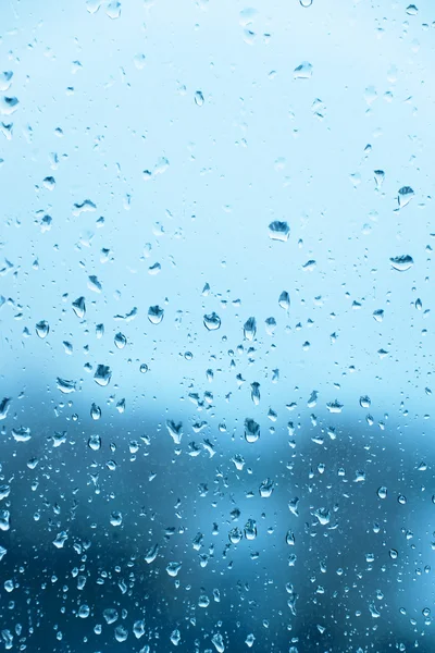 Water drops on glass — Stock Photo, Image