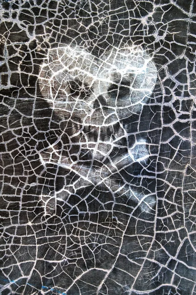 Textura de yeso de pared crujiente — Foto de Stock