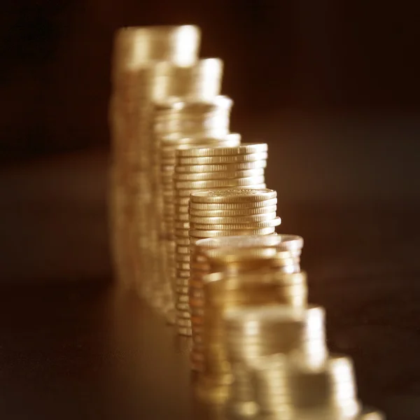 Gráfico de monedas de oro —  Fotos de Stock