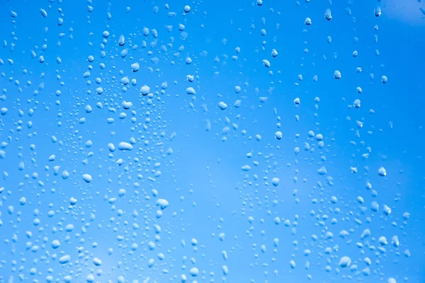 Water drops on glass — Stock Photo, Image