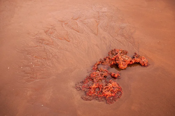 Hintergrund von Wellen und Sand — Stockfoto