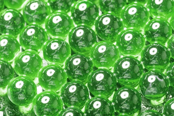 Zöld üveggyöngyök — Stock Fotó