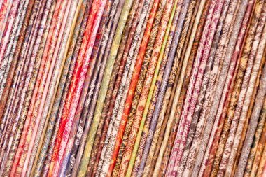 Çok renkli Hint kumaş