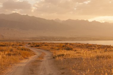 Dağ geçidi ile manzara