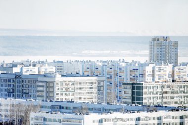 Şehir manzarası yukarıdan,