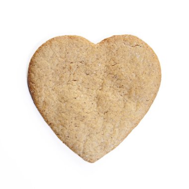 Zencefilli bisküvi bir kalp şeklinde