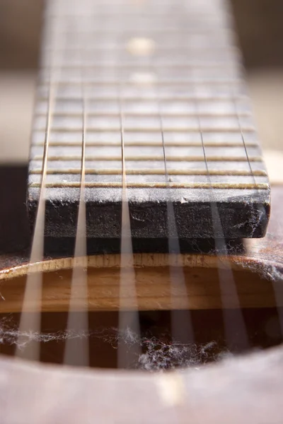 Dammiga halsen på gitarr — Stockfoto