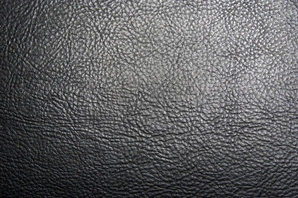 Texture du cuir noir — Photo