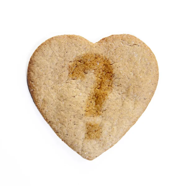 Biscuits au gingembre en forme de cœur — Photo