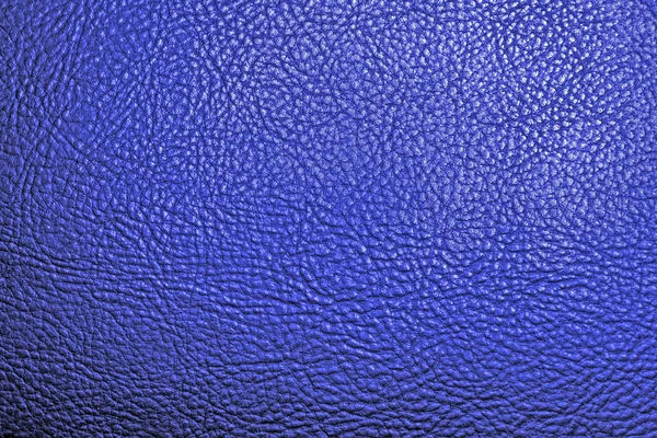 Texture du cuir bleu foncé — Photo