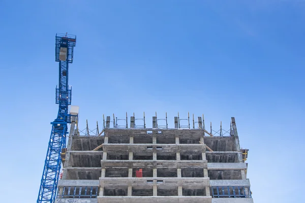 Construction of high-rise residential building — Stock Photo, Image