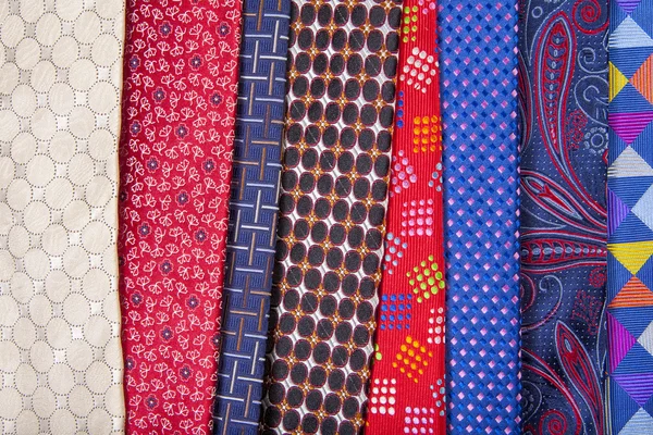 Set of multicolored neckties — Stock Photo, Image