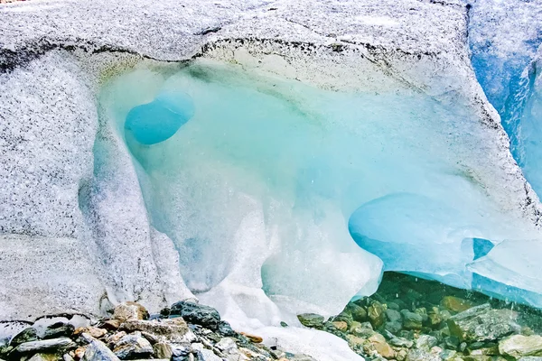 Glaciar azul-turquesa — Fotografia de Stock