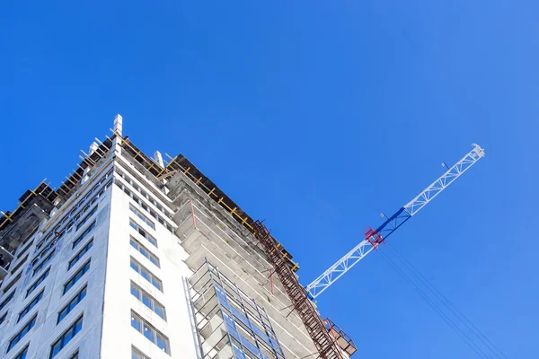 Construction of high-rise residential building — Stock Photo, Image