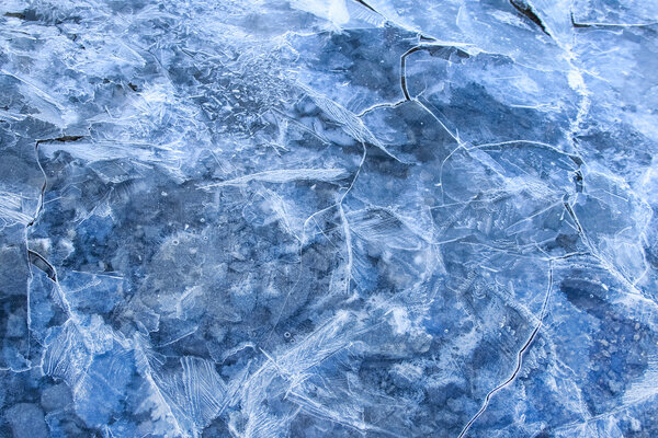 Abstract ice texture