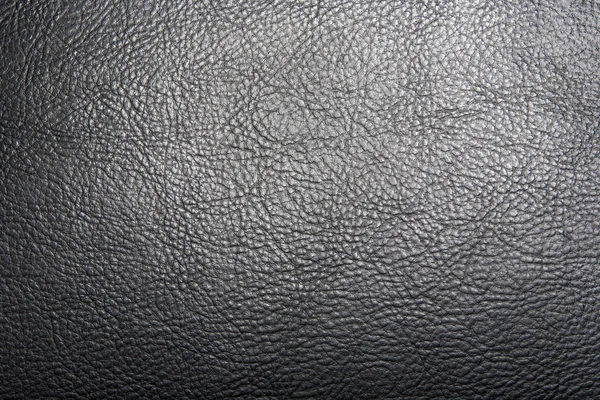 Texture du cuir noir — Photo