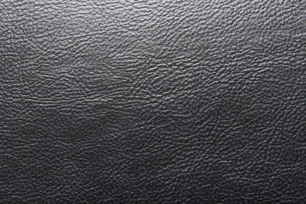 Texture du cuir noir — Photo