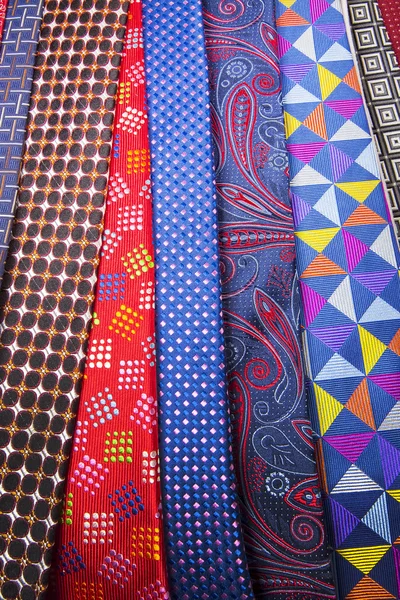 Set of multicolored neckties — Stock Photo, Image