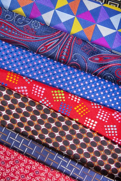 Set of multicolored neckties — Stock Photo, Image