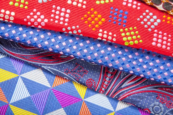 Set of multicolored neckties — Stock Photo, Image