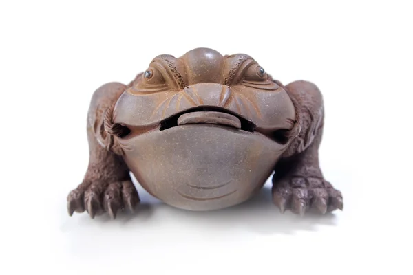 Kurbağa heykelcik iblis — Stok fotoğraf