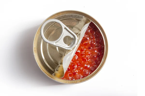 Canning opened tin — Stock Photo, Image