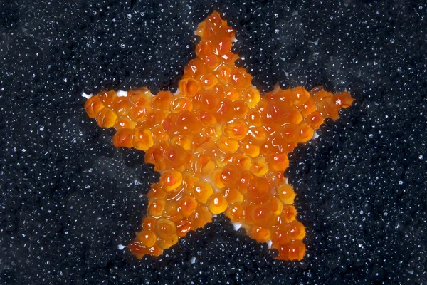 Kırmızı havyar yıldızı — Stok fotoğraf