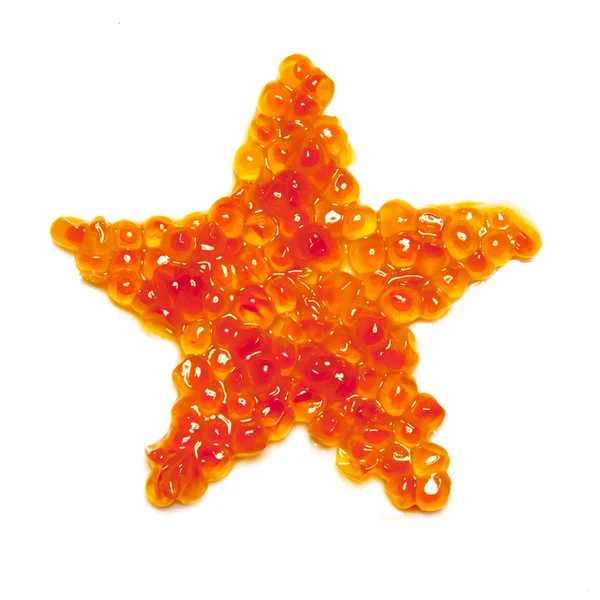 The star of the red caviar — Stock Photo, Image