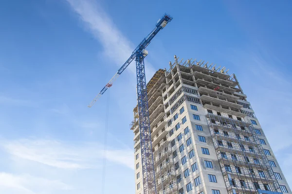 Construction of high-rise residential building — Stock Photo, Image