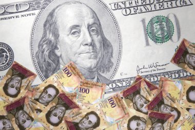 Inflation Venezuelan bolivar clipart