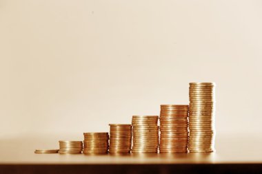 Paralar grafikten yakın çekim,