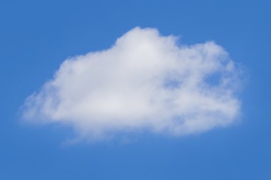 Wtite bulut mavi gökyüzünde