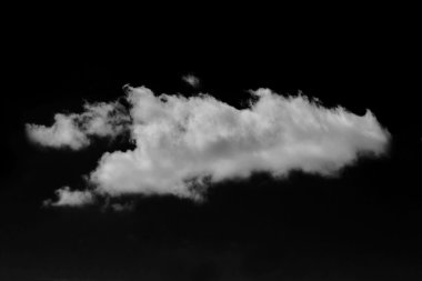 Siyah gökyüzü bulut