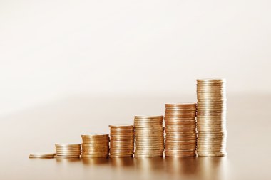 Paralar grafikten yakın çekim,