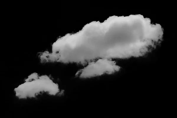 Wtite cloud in black sky — Stock Photo, Image