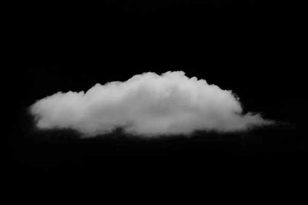 Nuvem Wtite no céu negro — Fotografia de Stock