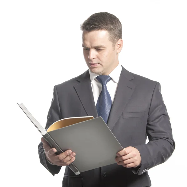 Man in a jacket stand — Stock Photo, Image