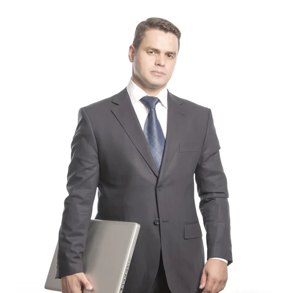 Man with the closed folder — Stock Photo, Image